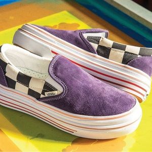 RARE Vans Super Comfycush Suede/Canvas Slip On Sneaker